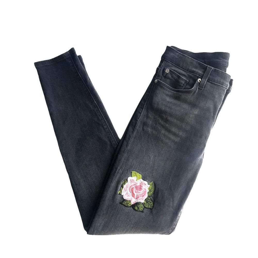Hudson Nico Mid-rise Ankle Jeans Embroidered 29 - Picture 4 of 9